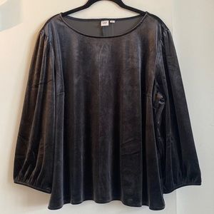 NWT navy velvet blouse - Old Navy